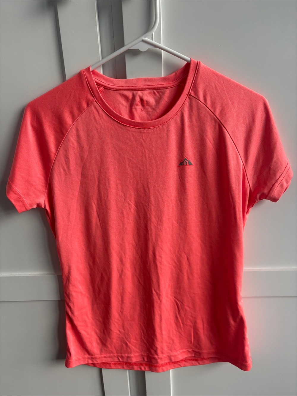 WOMEN'S PERFORMANCE CREW NECK T-SHIRT - Coral/Orange